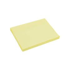 BLOCO ADESIVO AMARELO 76mmX102mm C/100 FOLHAS