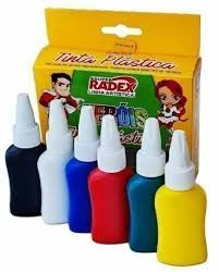 TINTA PLASTICA COLORIDA 28G RADEX C/06