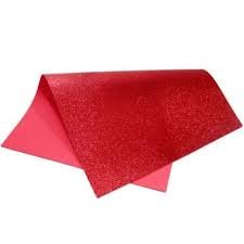 EVA C/ GLITTER 40X60 VERMELHO UN