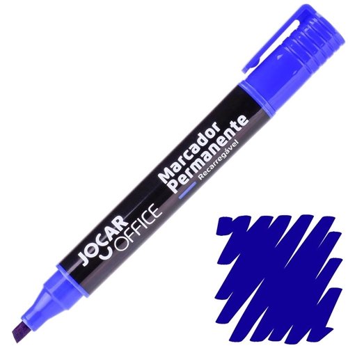 MARCADOR PERMANENTE RECARREGAVEL AZUL