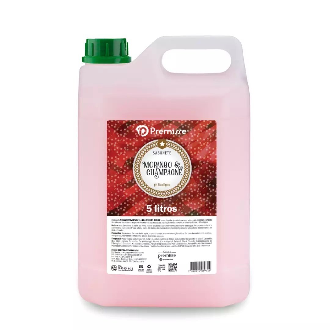 SABONETE LIQ PREMISSE MORANGO C/CHAPAGNHE 5 L