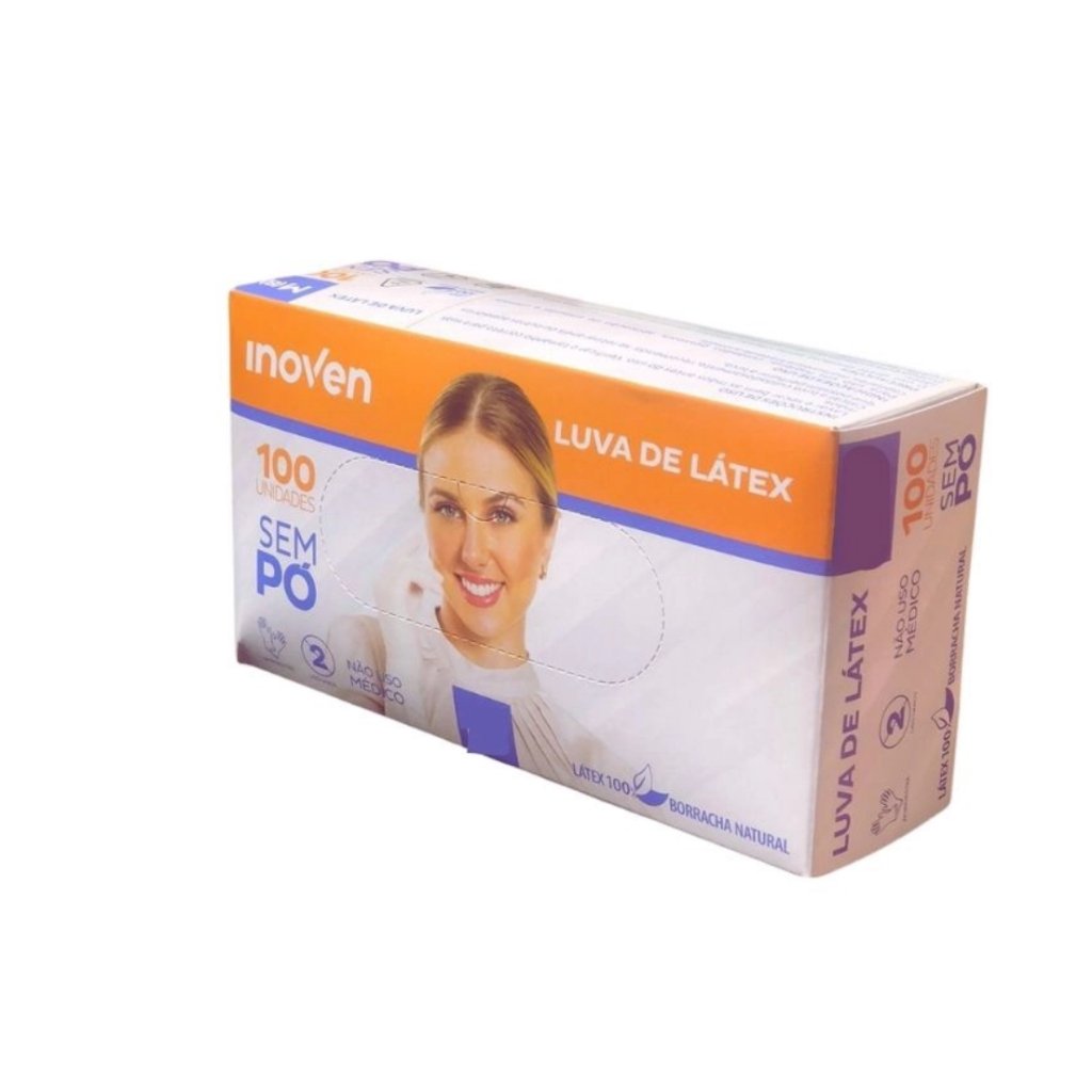 LUVA LATEX G S/PO C/100 INOVEN