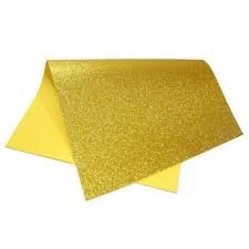 EVA C/ GLITTER 40X60 DOURADO UN