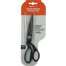 TESOURA MULTIUSO DE METAL PRETO